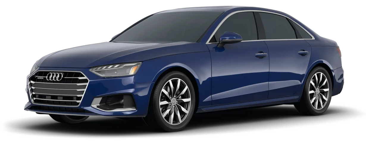 Blue 2021 Audi A4 sedan